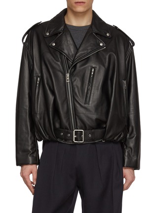 Main View - Click To Enlarge - LOEWE - Padded Balloon Leather Biker Jacket
