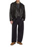 Figure View - Click To Enlarge - LOEWE - Padded Balloon Leather Biker Jacket