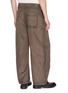 Back View - Click To Enlarge - LOEWE - Pleated Coin Pocket Brushed Cotton Moleskin Pants