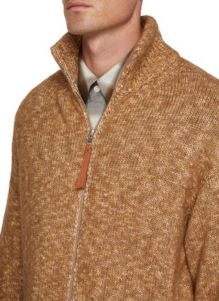  - LOEWE - Back L Intarsia Zip Up Cardigan