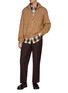 Figure View - Click To Enlarge - LOEWE - Back L Intarsia Zip Up Cardigan
