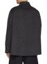 Back View - Click To Enlarge - LOEWE - Wool Cashmere Leather Pocket Overshirt