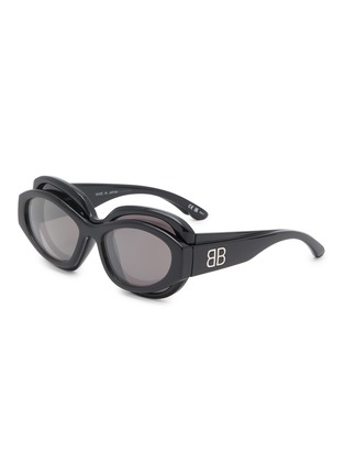 Main View - Click To Enlarge - BALENCIAGA - Superbusy Acetate Round Sunglasses