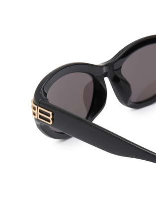 Detail View - Click To Enlarge - BALENCIAGA - Casino Recycled Acetate Round Sunglasses