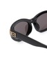 Detail View - Click To Enlarge - BALENCIAGA - Casino Recycled Acetate Round Sunglasses