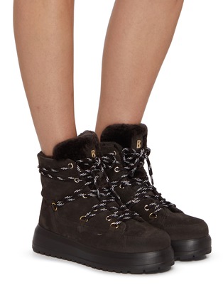 Figure View - Click To Enlarge - BOGNER - Antwerp 27 Suede Leather Shearling Ankle Boots