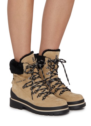 Figure View - Click To Enlarge - BOGNER - X Bond 007 St. Moritz Shearling Leather Ankle Boots