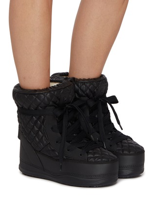 Figure View - Click To Enlarge - BOGNER - La Plagne 18 Quilted Leather Snow Boots