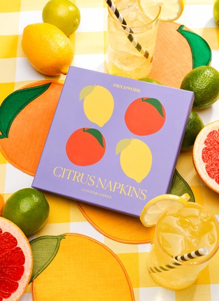 Detail View - Click To Enlarge - PIECEWORK - Citrus Cocktail Napkins