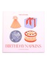 Detail View - Click To Enlarge - PIECEWORK - Birthday Cocktail Napkins — Set Of 4