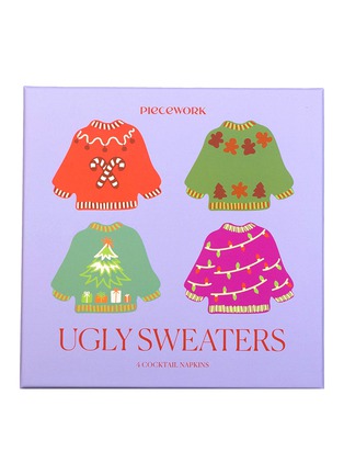 Detail View - Click To Enlarge - PIECEWORK - Ugly Sweaters Cocktail Napkins