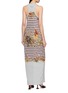 Back View - Click To Enlarge - JEAN PAUL GAULTIER - Sleeveless Marinière Grape Print Ribbed Cotton Long Dress