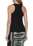 Back View - Click To Enlarge - JEAN PAUL GAULTIER - Overall Buckle Ribbed Cotton Tank Top