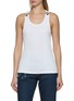 JEAN PAUL GAULTIER Overall Buckle Ribbed Cotton Tank Top