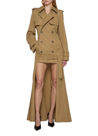 Figure View - Click To Enlarge - JEAN PAUL GAULTIER - Cut Out Trench Coat