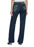 Back View - Click To Enlarge - JEAN PAUL GAULTIER - Trompe l'Oeil Print Denim Jeans