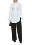 Figure View - Click To Enlarge - JEAN PAUL GAULTIER - Long Sleeve Needles Print Shirt