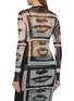 Back View - Click To Enlarge - JEAN PAUL GAULTIER - Re-Edition Eyes Lips Print Tulle Top