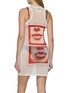 Back View - Click To Enlarge - JEAN PAUL GAULTIER - Re-Edition Eyes Lips Print Meshed Dress