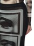  - JEAN PAUL GAULTIER - Re-Edition Eyes Lips Print Tulle Skirt
