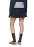 Back View - Click To Enlarge - MIU MIU - Front Zip Pocket Technical Fabric Mini Skirt