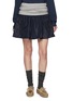 MIU MIU Front Zip Pocket Technical Fabric Mini Skirt