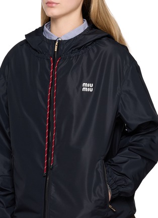  - MIU MIU - Hooded Zip Up Blouson Jacket