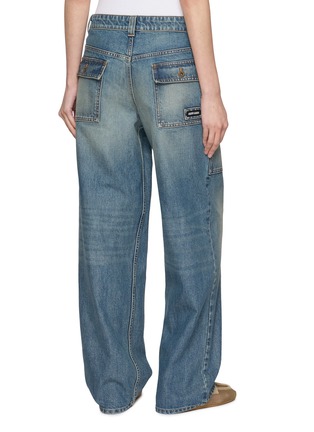 Back View - Click To Enlarge - MIU MIU - Straight Leg Jeans