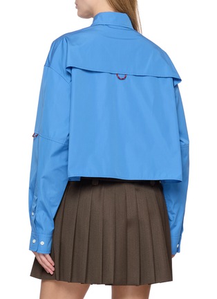 Back View - Click To Enlarge - MIU MIU - Front Pockets Poplin Shirt