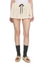 MIU MIU Drawstring Crochet Cotton Knit Shorts