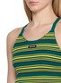  - MIU MIU - Backless Striped Knit Tank Top