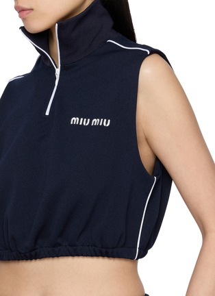  - MIU MIU - Sleeveless Zip Collar Top