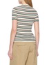 Back View - Click To Enlarge - MIU MIU - Short Sleeve Striped Knit Top