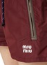  - MIU MIU - Drawstring Zip Shorts