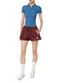 Figure View - Click To Enlarge - MIU MIU - Drawstring Zip Shorts