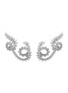 YEPREM Y-Couture 18K White Gold Diamond Clip Earrings