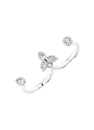 Main View - Click To Enlarge - YEPREM - 18K White Gold Round Marquise Pear Diamond Open Ring