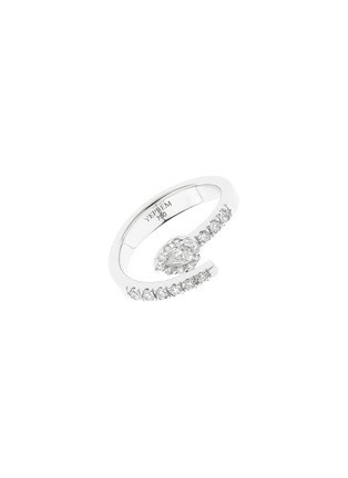 Main View - Click To Enlarge - YEPREM - 18K White Gold Round Pear Diamond Ring