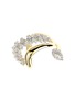 YEPREM 18K White Yellow Gold Round Marquise Diamond Ring