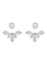 YEPREM 18K White Gold Diamond Earrings