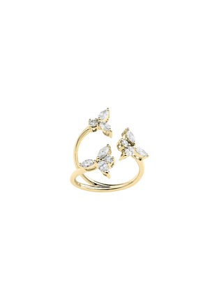 Main View - Click To Enlarge - YEPREM - 18K Gold Round Marquise Diamond Ring