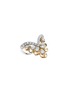 YEPREM 18K White Yellow Gold Round Pear Diamond Ring