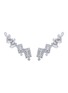 YEPREM Y-Not 18K White Gold Diamond Clip Earrings