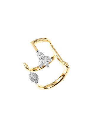 Main View - Click To Enlarge - YEPREM - 18K White Yellow Gold Round Marquise Pear Diamond Ring