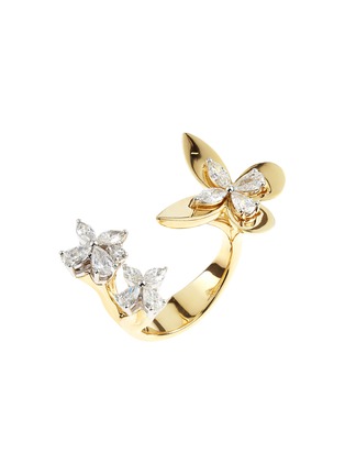 Main View - Click To Enlarge - YEPREM - 18K White Yellow Gold Round Marquise Pear Diamond Ring