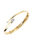 YEPREM Golden Strada 18K White Yellow Gold Diamond Bangle Bracelet