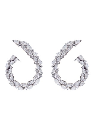 Main View - Click To Enlarge - YEPREM - 18K White Gold Diamond Earrings