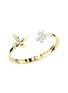 YEPREM Golden Strada 18K White Yellow Gold Diamond Bangle Bracelet