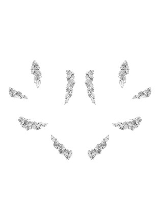 Main View - Click To Enlarge - YEPREM - Y-Couture 18K White Gold Diamond Clip Earrings