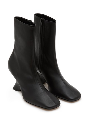 Detail View - Click To Enlarge - DRIES VAN NOTEN - 75 Leather Wedge Boots